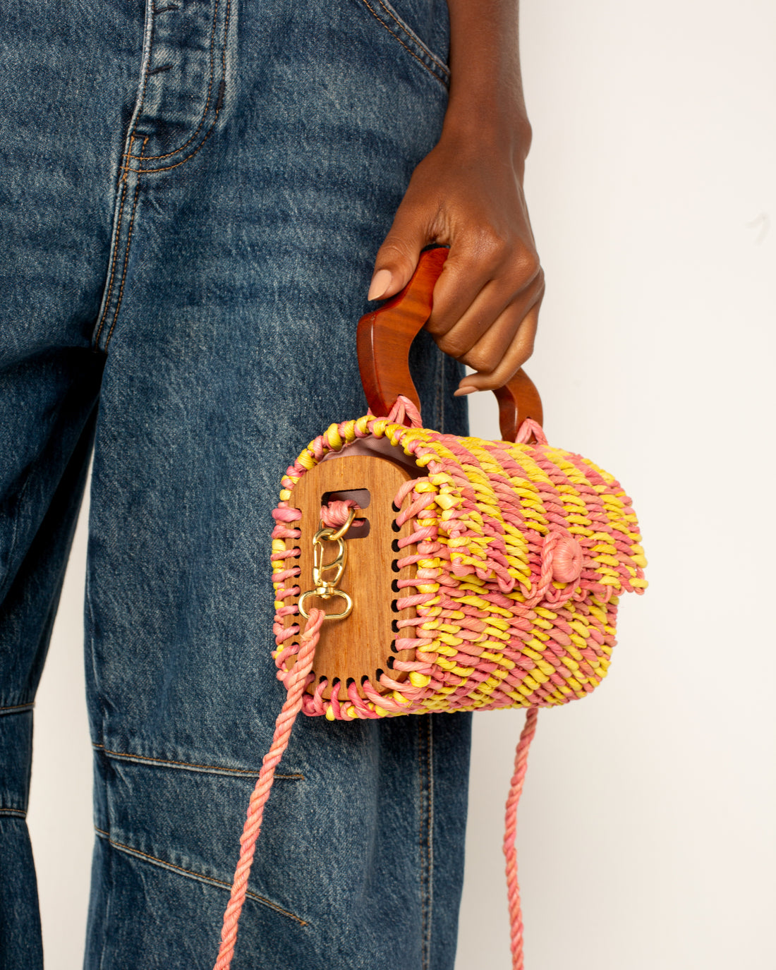 Palha Cléo Rosa e Butter Yellow