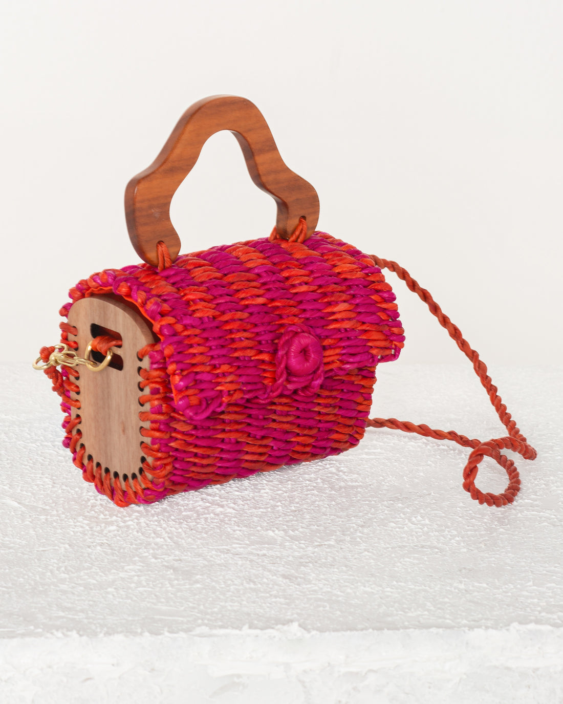 Palha Cléo - Rosa e Laranja