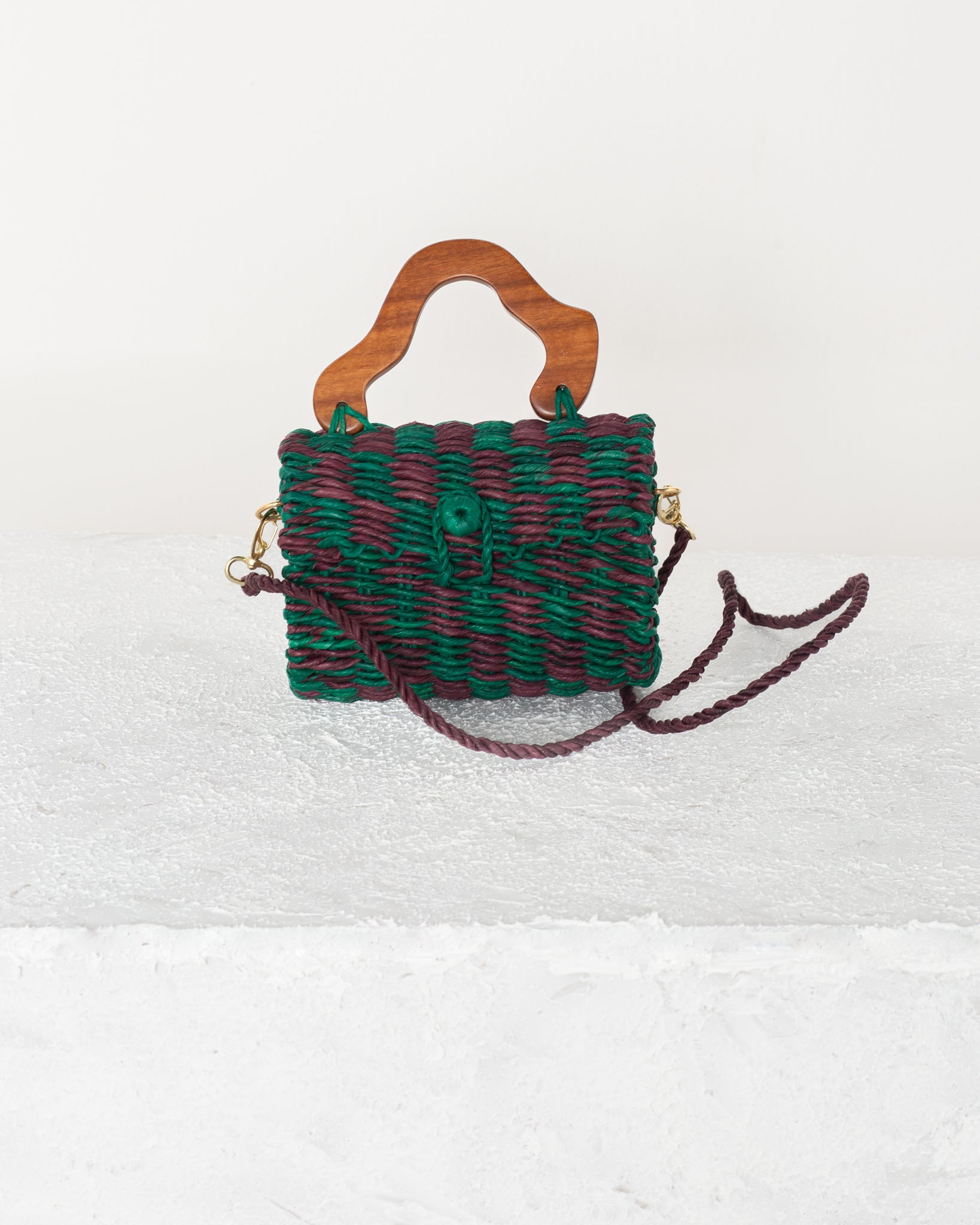 Palha Cléo - Verde e Vinho