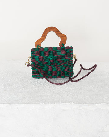 Palha Cléo - Verde e Vinho