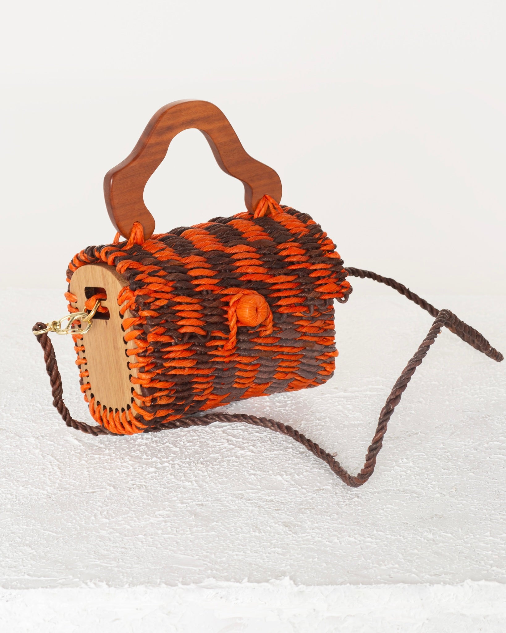 Palha Cléo - Laranja e Marrom