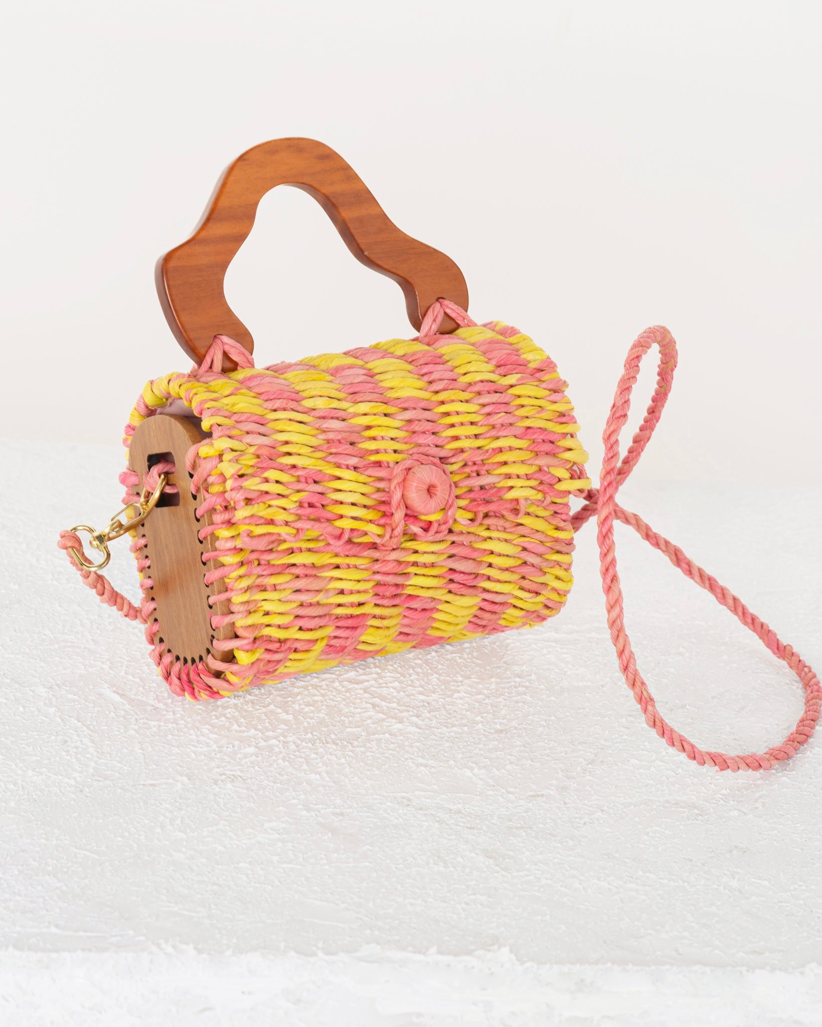 Palha Cléo Rosa e Butter Yellow