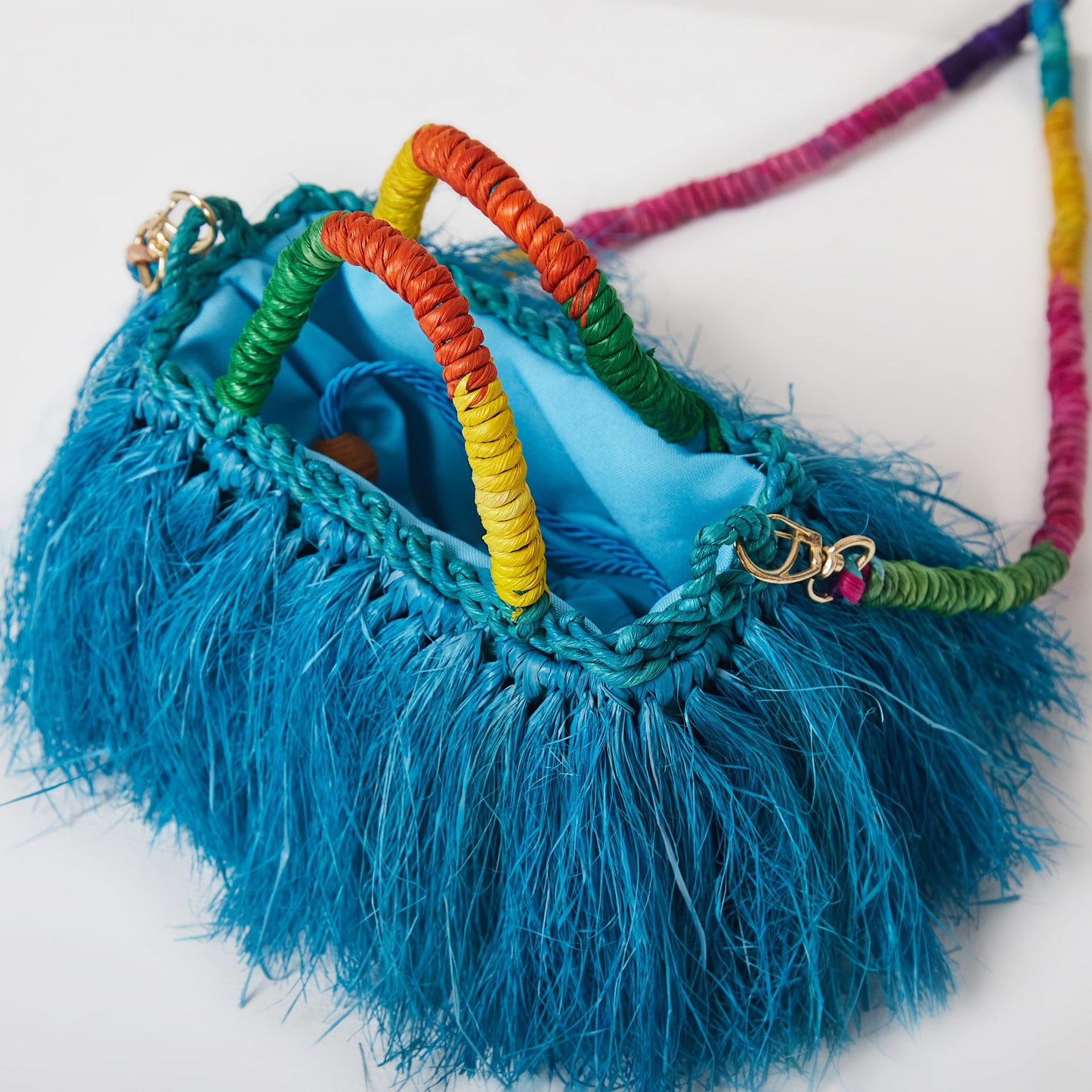 Turquoise Brazilian Straw