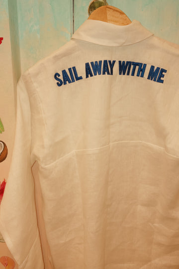 Camisa Linho Sail Away With Me