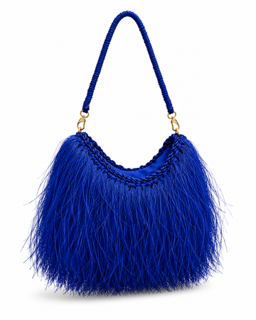 Palha Greta Shoulder Azul