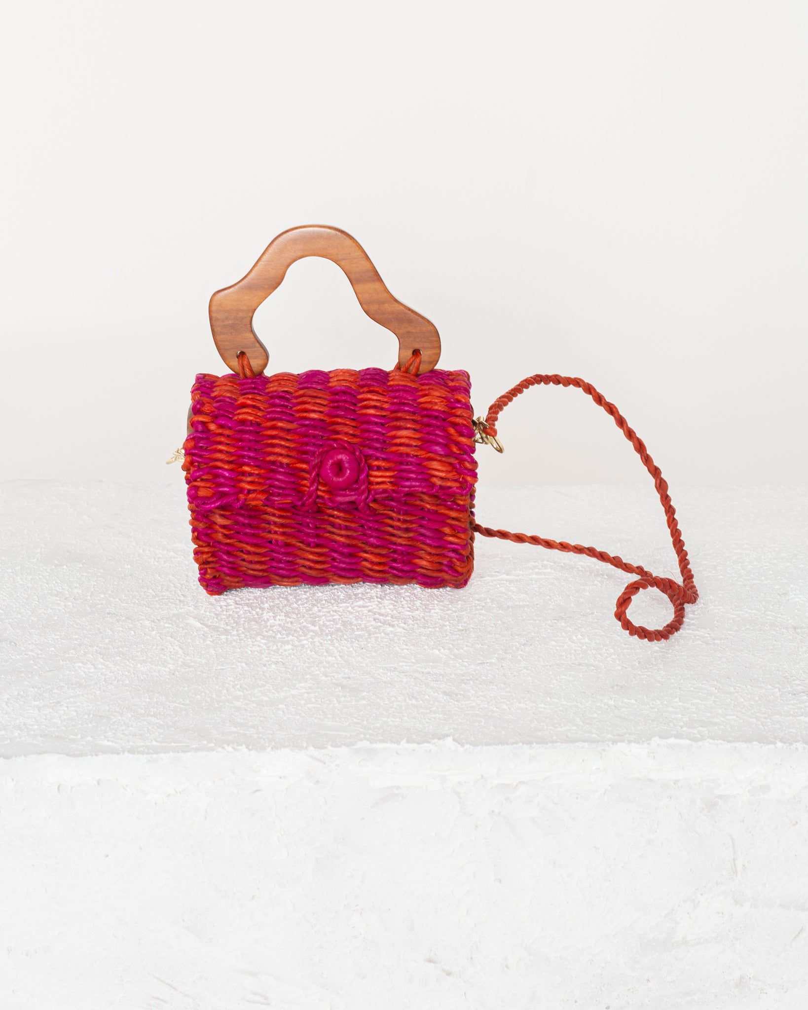 Palha Cléo - Rosa e Laranja