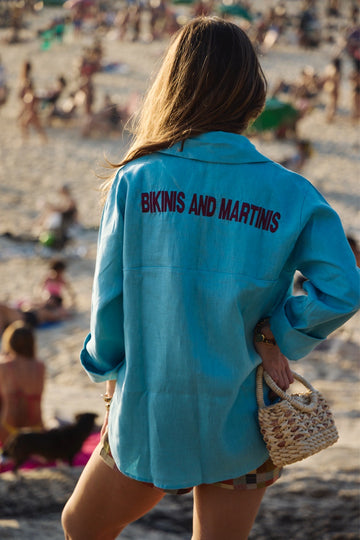 Camisa Linho Bikinis and Martinis