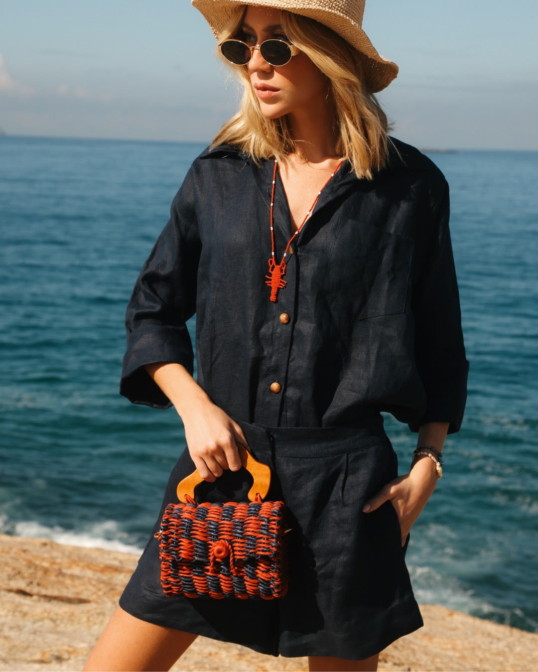 Palha Cléo Navy