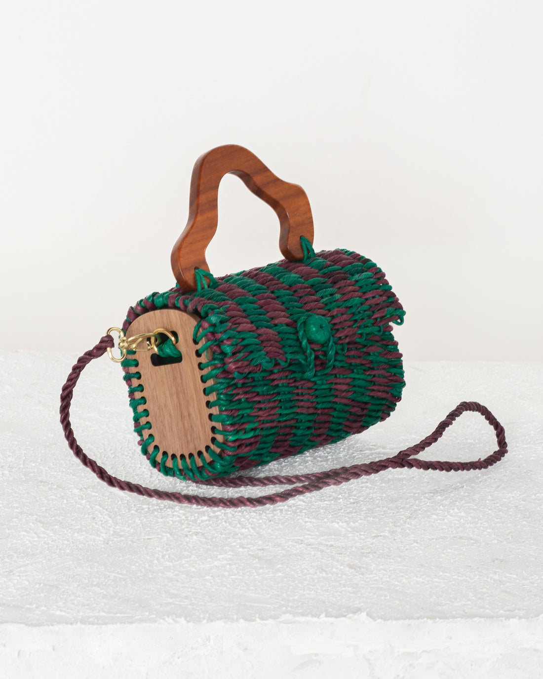 Palha Cléo - Verde e Vinho