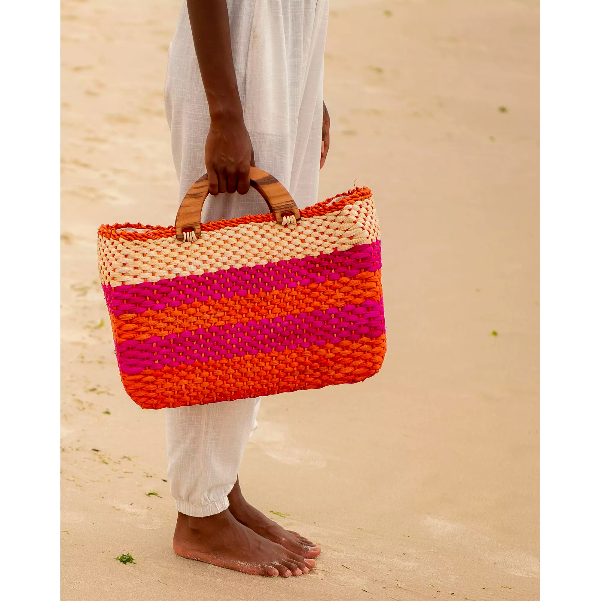 Palha Arcanjos Rosa E Laranja